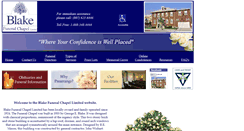 Desktop Screenshot of blakefuneralchapel.com